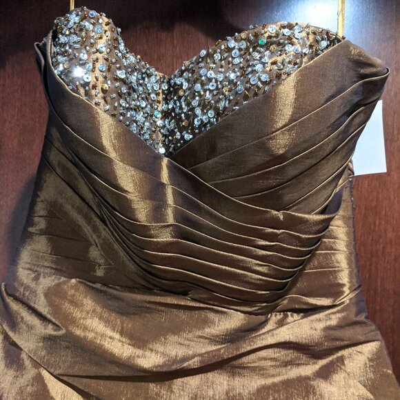 Aspeed Size 10/L Copper Prom Dress - Picture 3 of 8